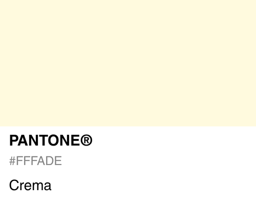 Pantone Crema