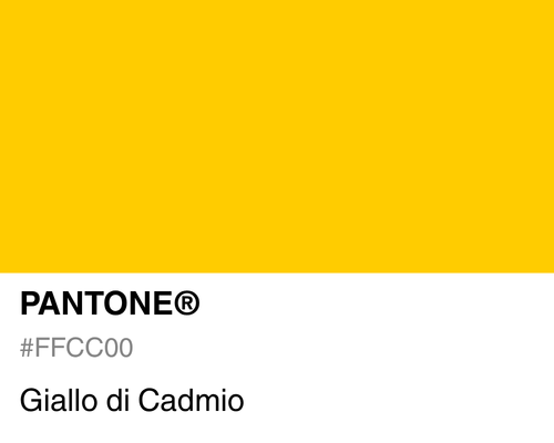 Pantone Giallo di Cadmio