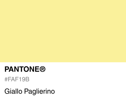 Pantone Giallo Paglierino