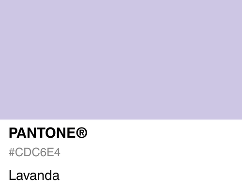 Pantone Lavanda
