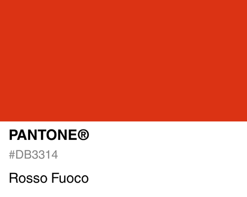Pantone Rosso Fuoco