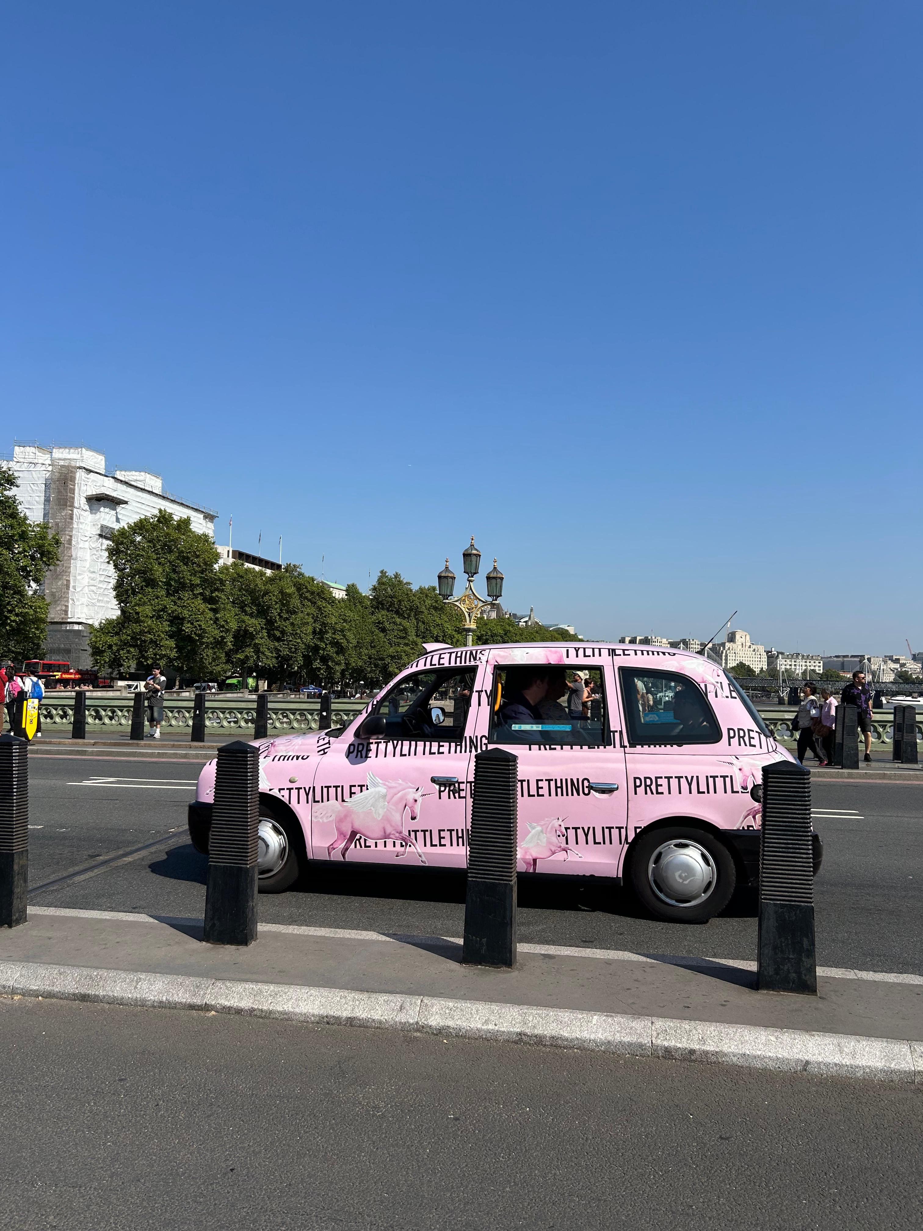pink car